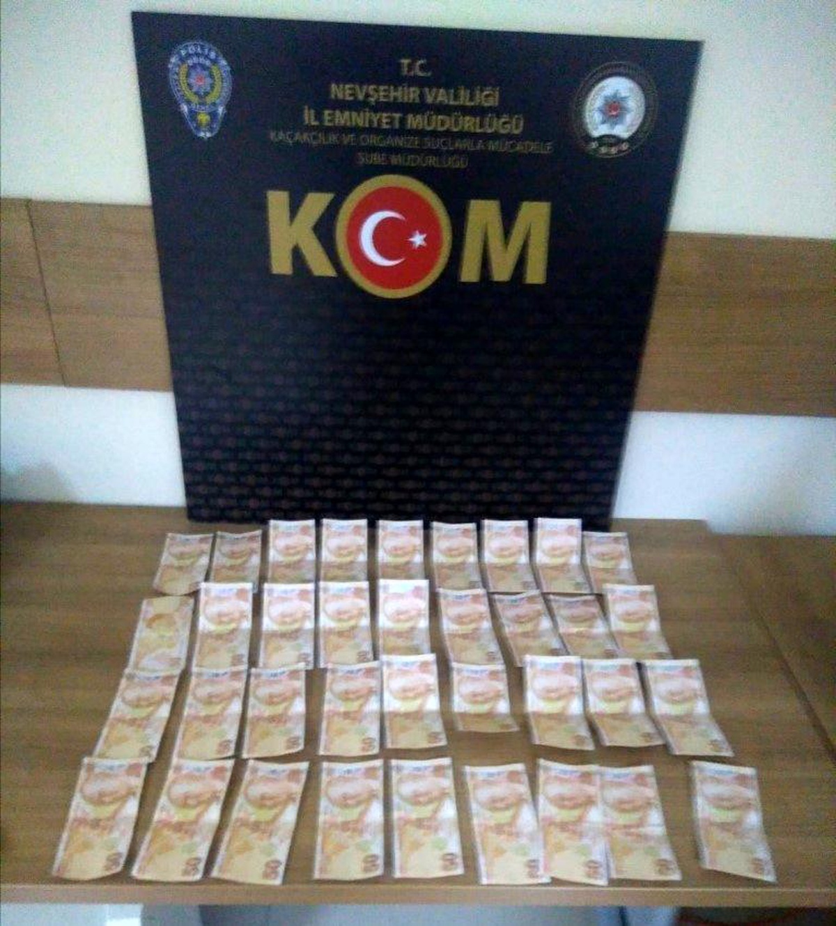 Nevşehir\'de 36 adet sahte 50 liralık banknot ele geçirildi