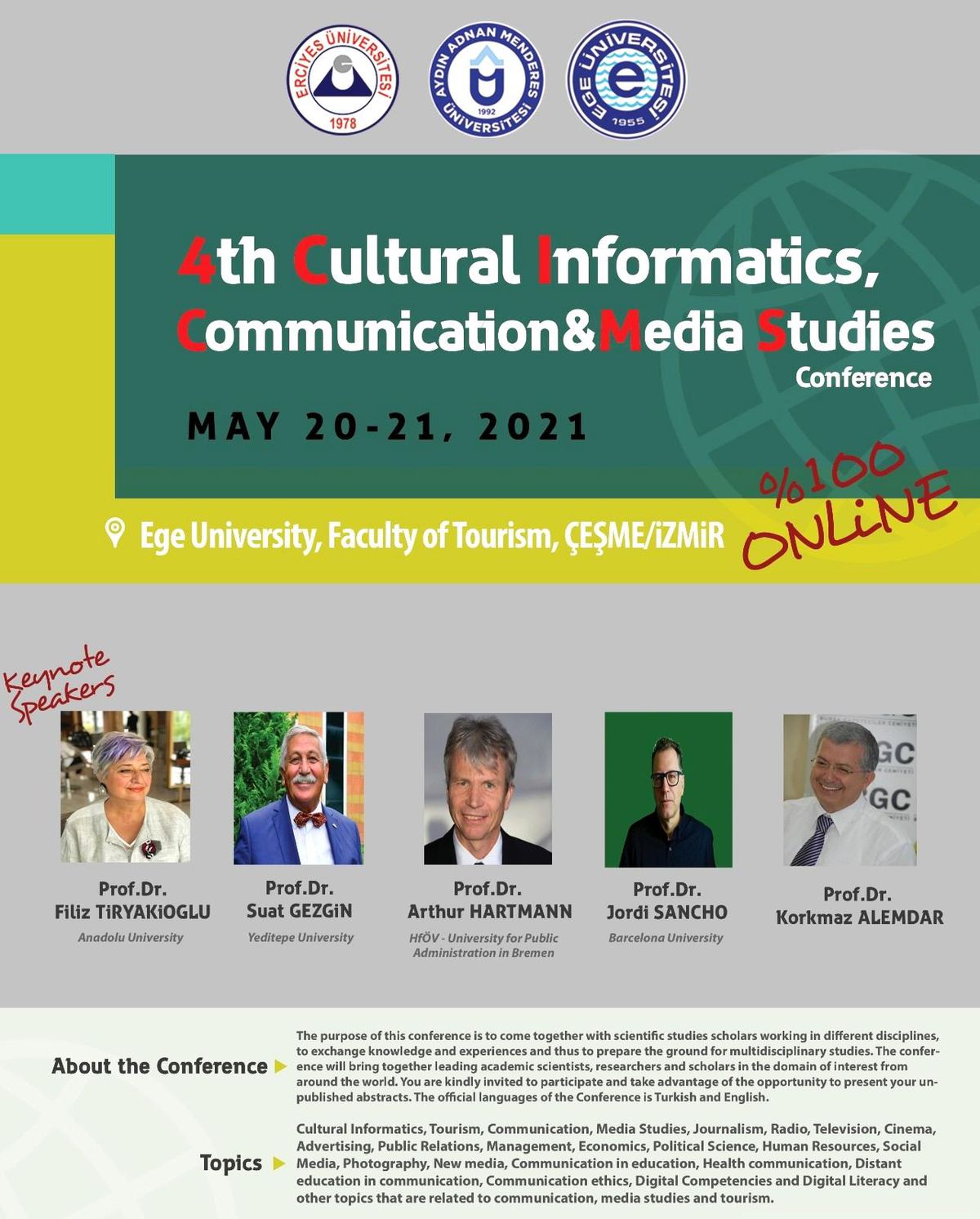 4. CICMS Konferansı ADÜTV\'den tüm dünyaya yayınlanacak