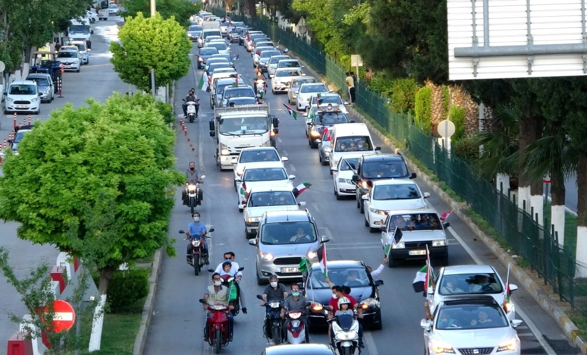 Adıyaman\'da, Kudüs konvoyu düzenlendi