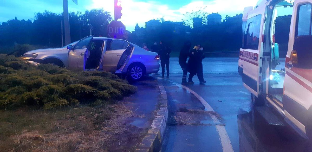 Akçakoca\'da trafik kazası: 1 yaralı