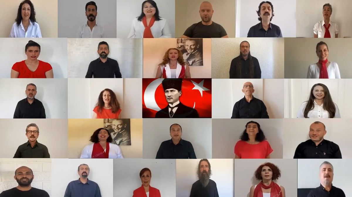 Bodrum\'da öğretmenlerden 19 Mayıs\'a özel klip