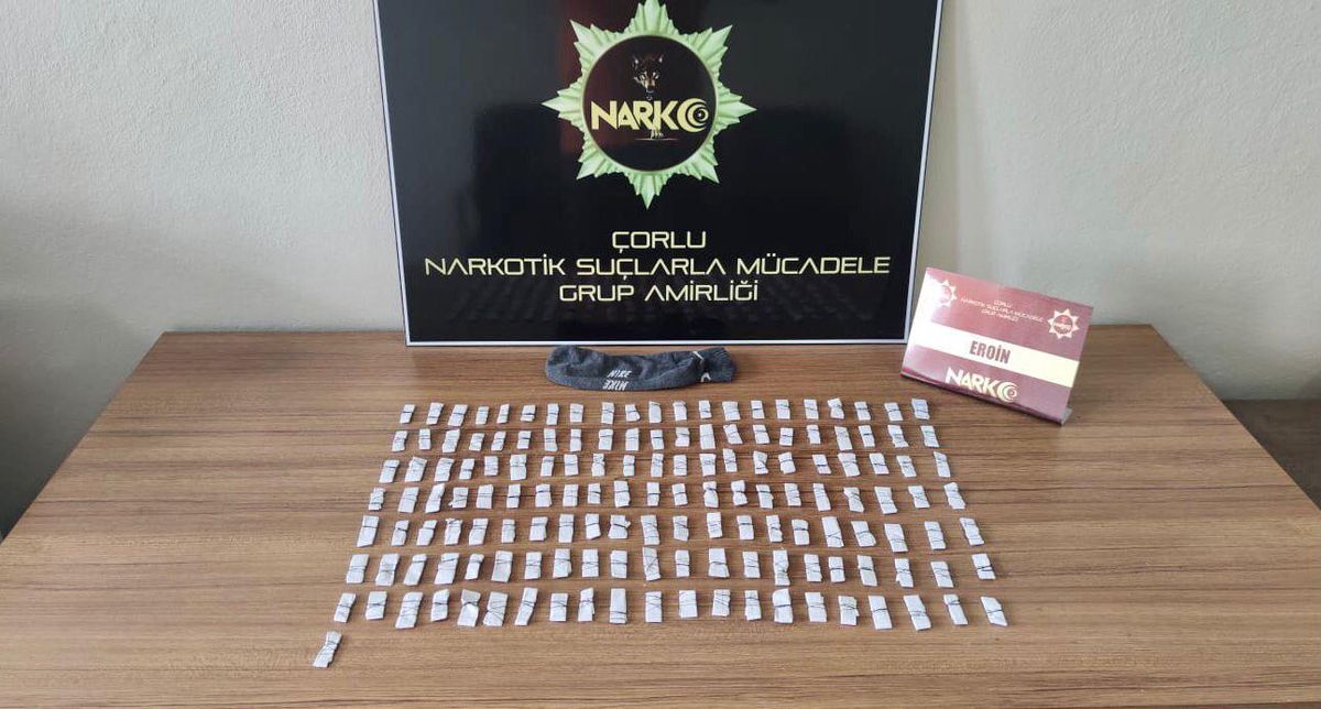 Çorlu\'da 140 gram eroin ele geçirildi
