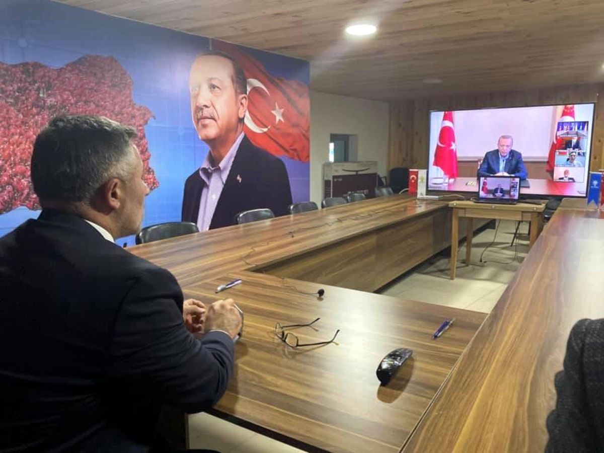 Cumhurbaşkanı Erdoğan\'ın da katıldığı video konferans toplantısında yer aldı