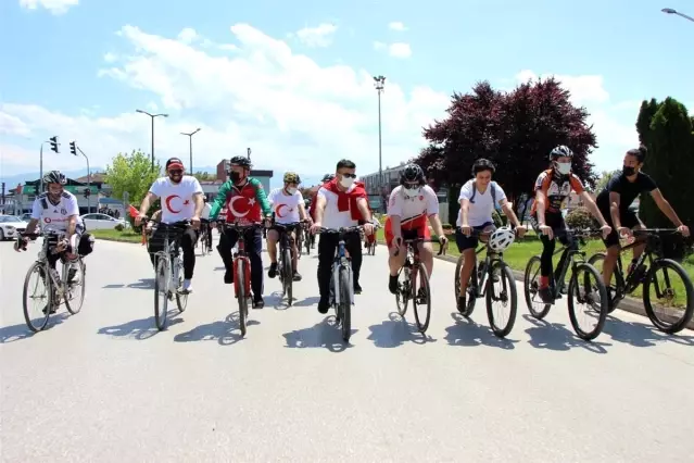 Düzce'de pedallar 19 Mayıs için döndü