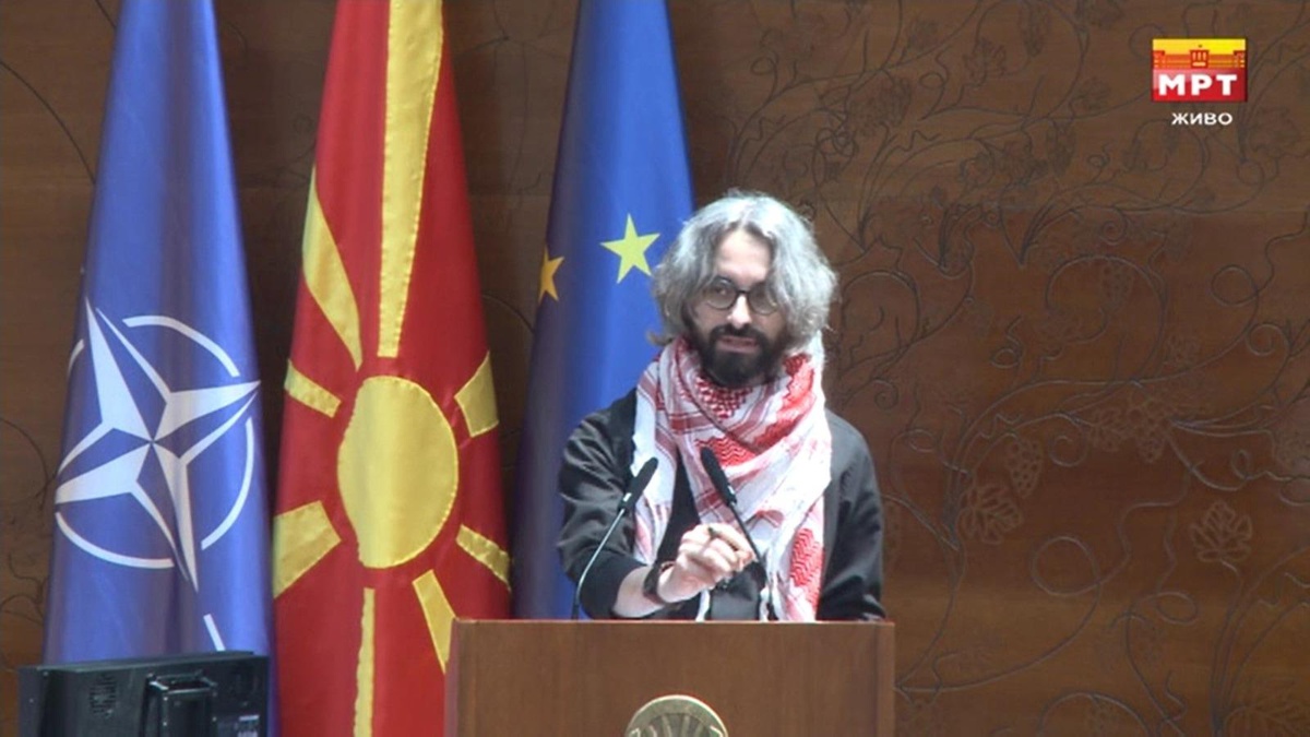 Kuzey Makedonya\'da Levica Partisi Genel Başkanı Apasiev\'den Filistin\'e destek