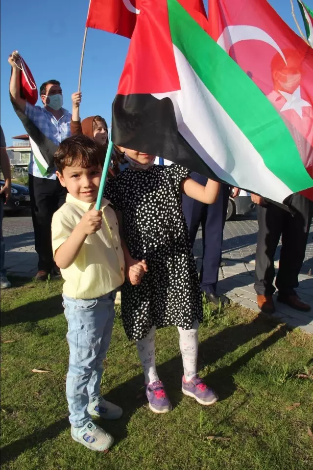 Muğla'da İsrail'in Filistinlilere yönelik saldırıları protesto edildi