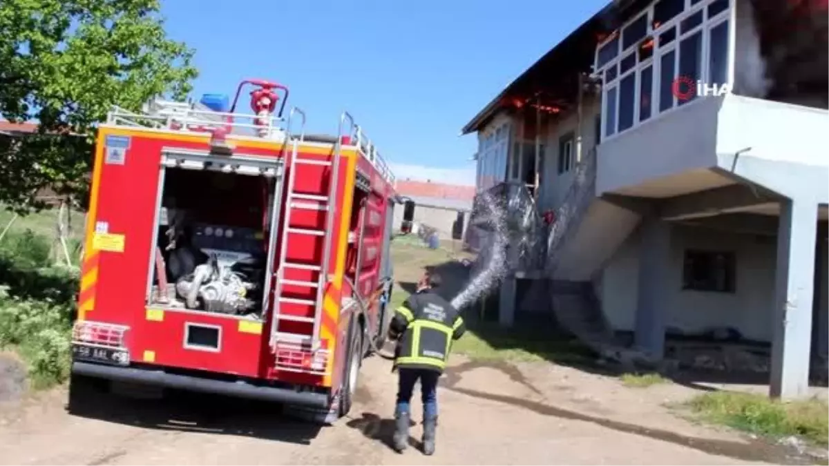 Sobanın üzerinde unutulan süt yangına neden oldu