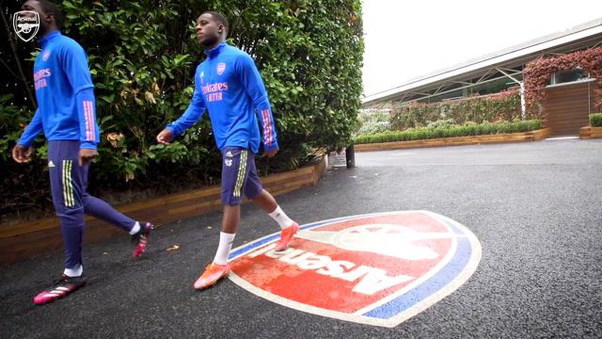 Arsenal\'in Crystal Palace Antrenmanı