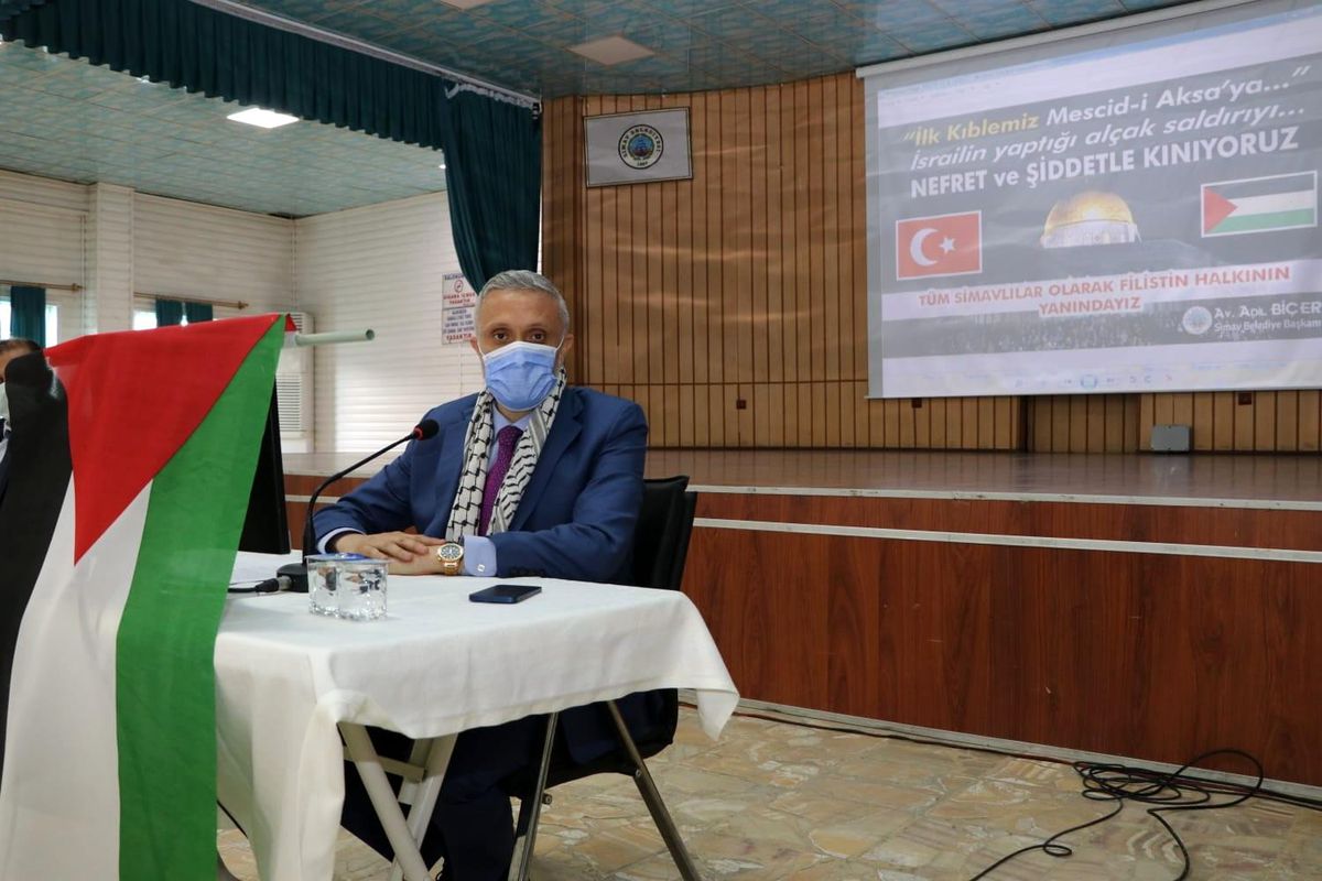 Başkan Biçer, İsrail zulmünü kınadı