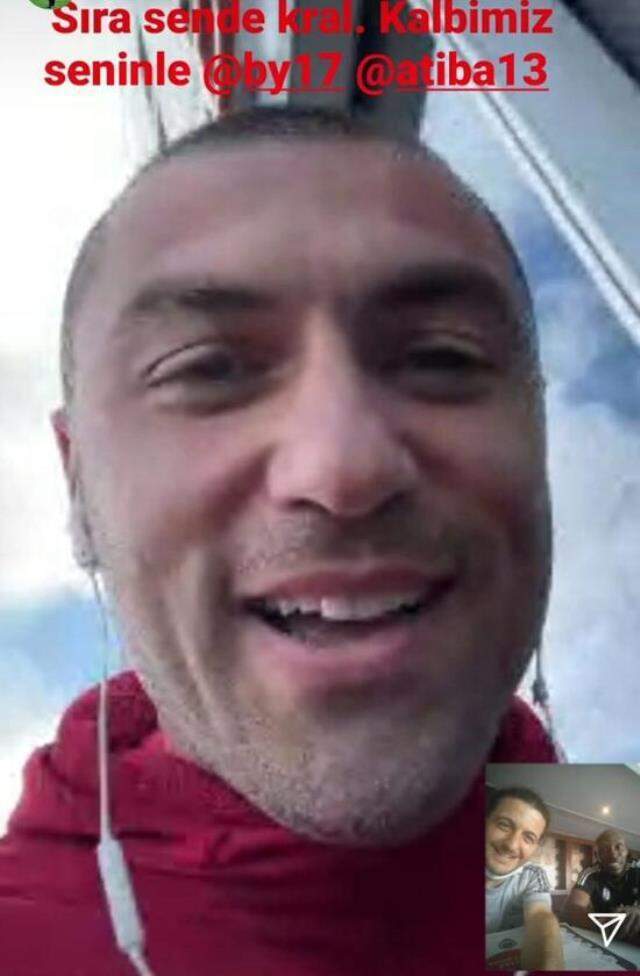 Burak Yılmaz'dan Atiba'ya büyük itiraf: Şampiyonluğunuz için dua ettim