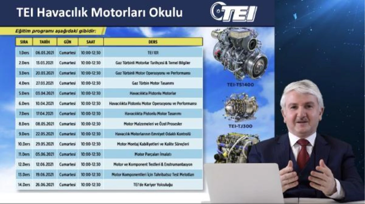 Havacılık Motorları Okulu\'nda 5 bin öğrenciye çevrim içi eğitim