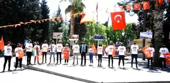 Kahramanmaraş'ta İsrail'in Mescid-i Aksa'ya ve Filistinlilere yönelik saldırılarına bayraklı tepki