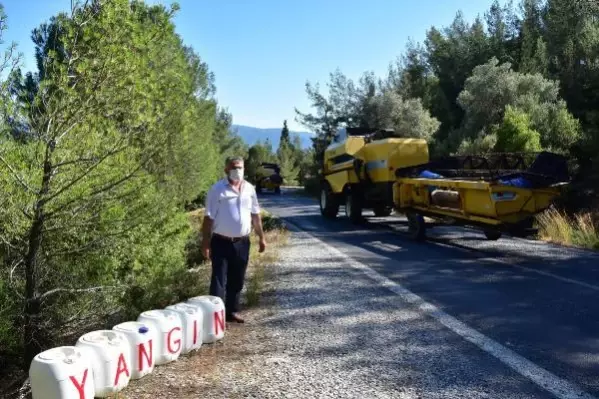 Orman yangınlarına karşı bidonlu önlem