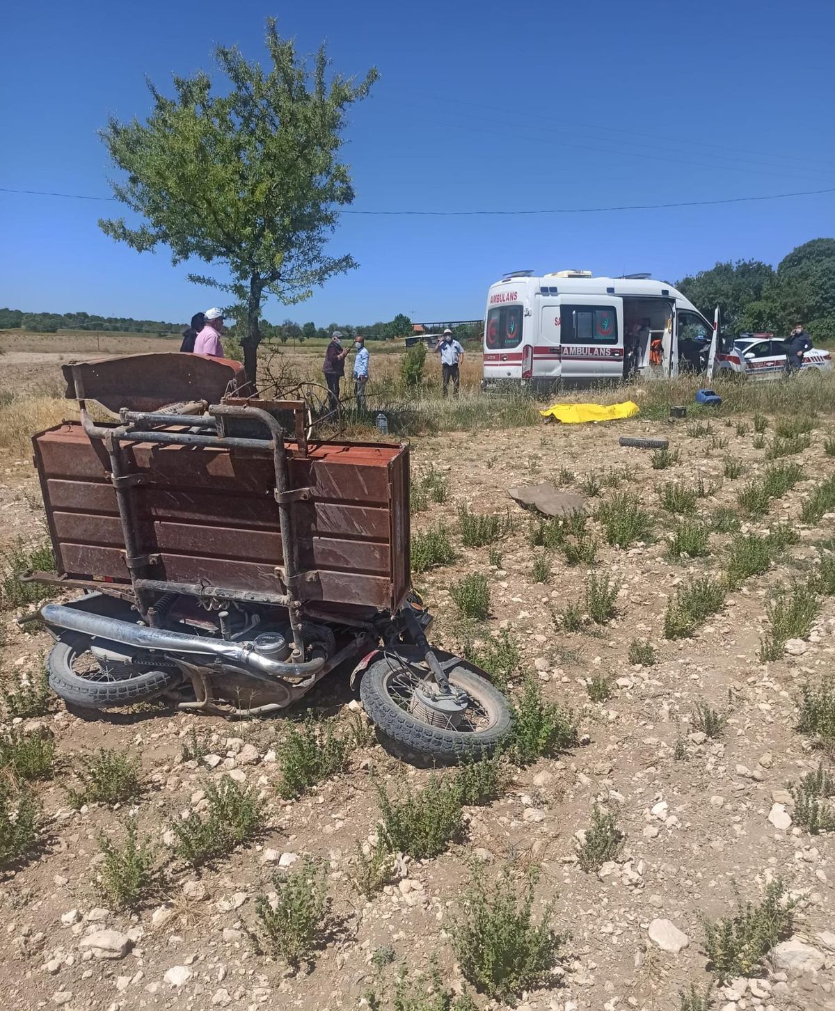 Son dakika haber | Tarlaya devrilen motosikletin sürücüsü hayatını kaybetti