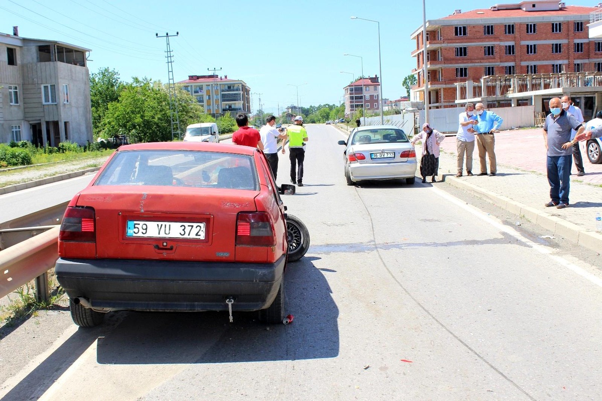Çarşamba\'da trafik kazası: 1 yaralı