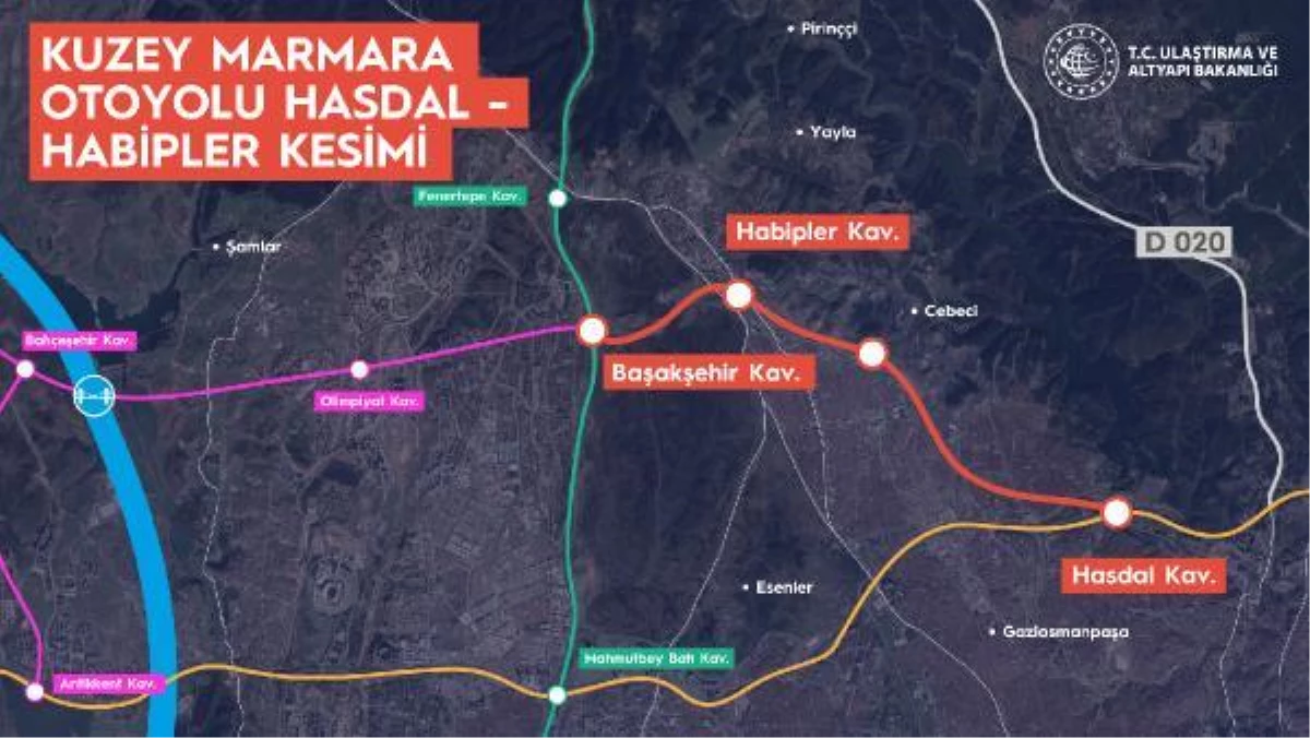 /harita ile yeniden/ Bakan Karaismailoğlu: 400 kilometre uzunluğundaki otoyolumuz yarın tamamen hizmete giriyor