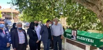 Korona virüsten hayatını kaybeden İyi Parti Isparta İl Başkanı Şimşek toprağa verildi