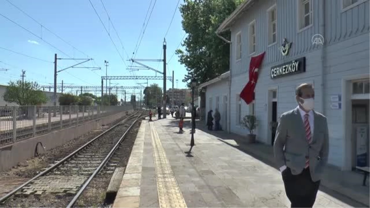 Meyer-Landrut ve Kaymakcı, Çerkezköy Tren İstasyonu\'nda incelemelerde bulundu