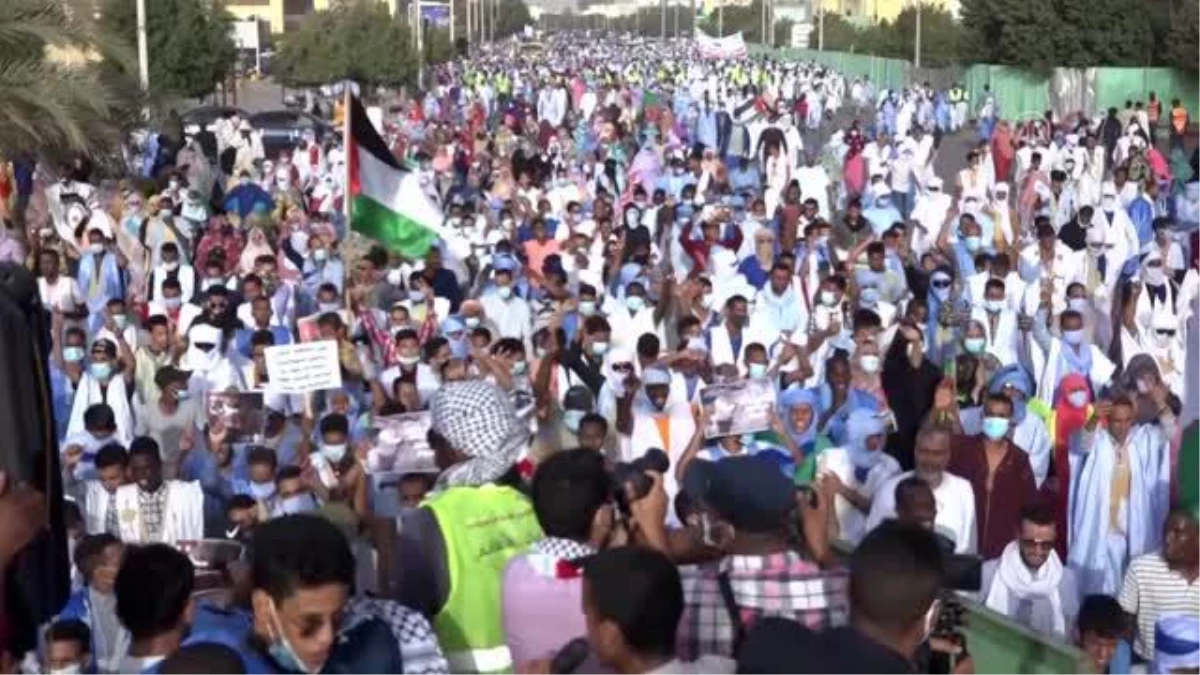 Moritanya\'da Filistin\'e destek gösterisi düzenlendi