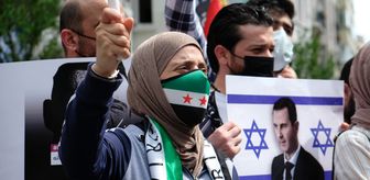 Suriye'de rejim tarafından düzenlenecek başkanlık seçimi protesto edildi