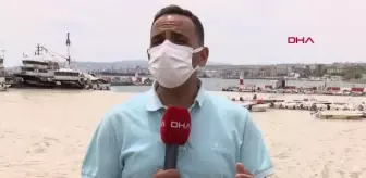 Tekirdağ'da balıkçı barınağı salya ile kaplandı