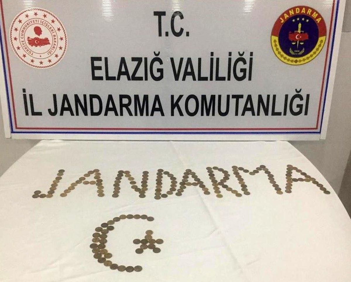 Elazığ\'da 186 adet sikke ele geçirildi