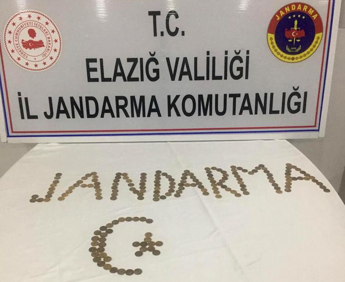 Elazığ\'da 186 sikke ele geçirildi, 1 şüpheli yakalandı