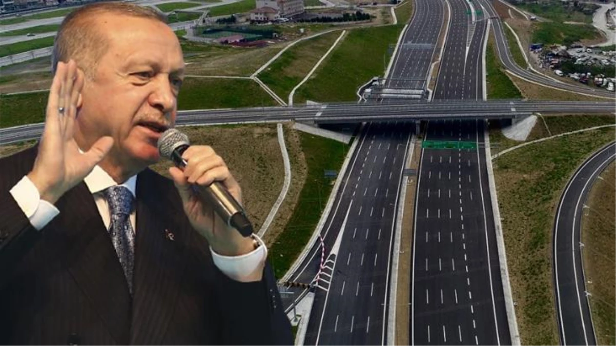 Cumhurbaşkanı Erdoğan: Kuzey Marmara otoyolunu 45 kilometrelik Nakkaş Başakşehir kısmıyla büyütüp 443 kilometreye çıkarıyoruz