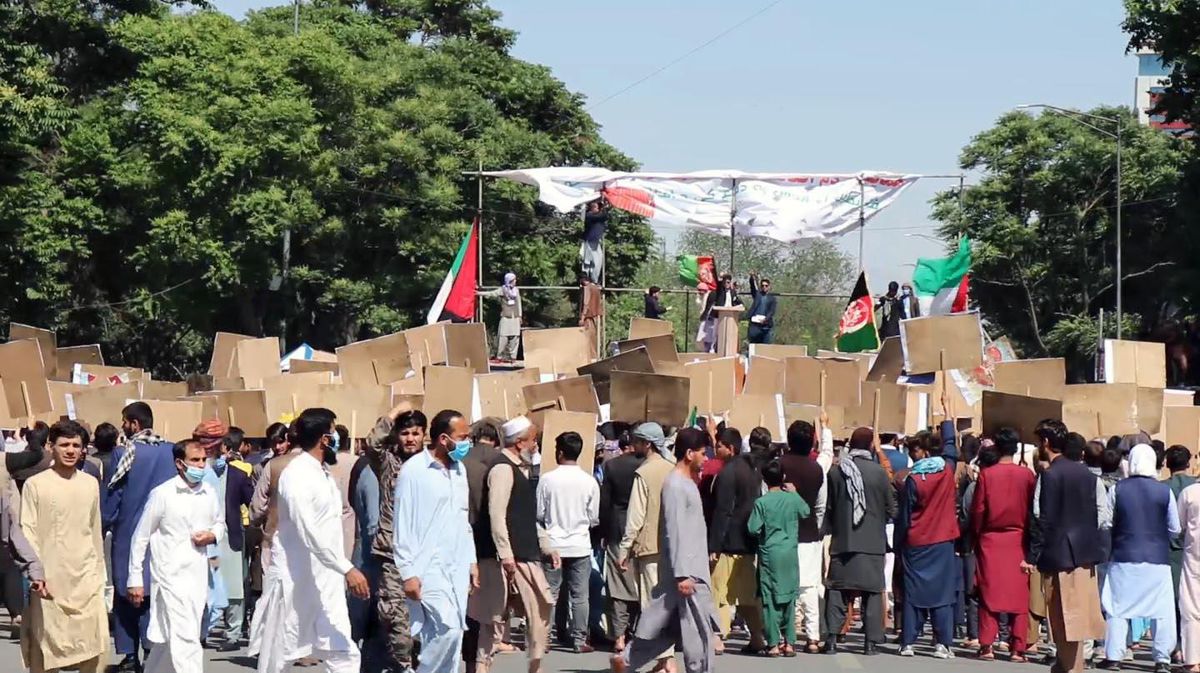 İsrail\'in saldırıları Afganistan\'da protesto edildi