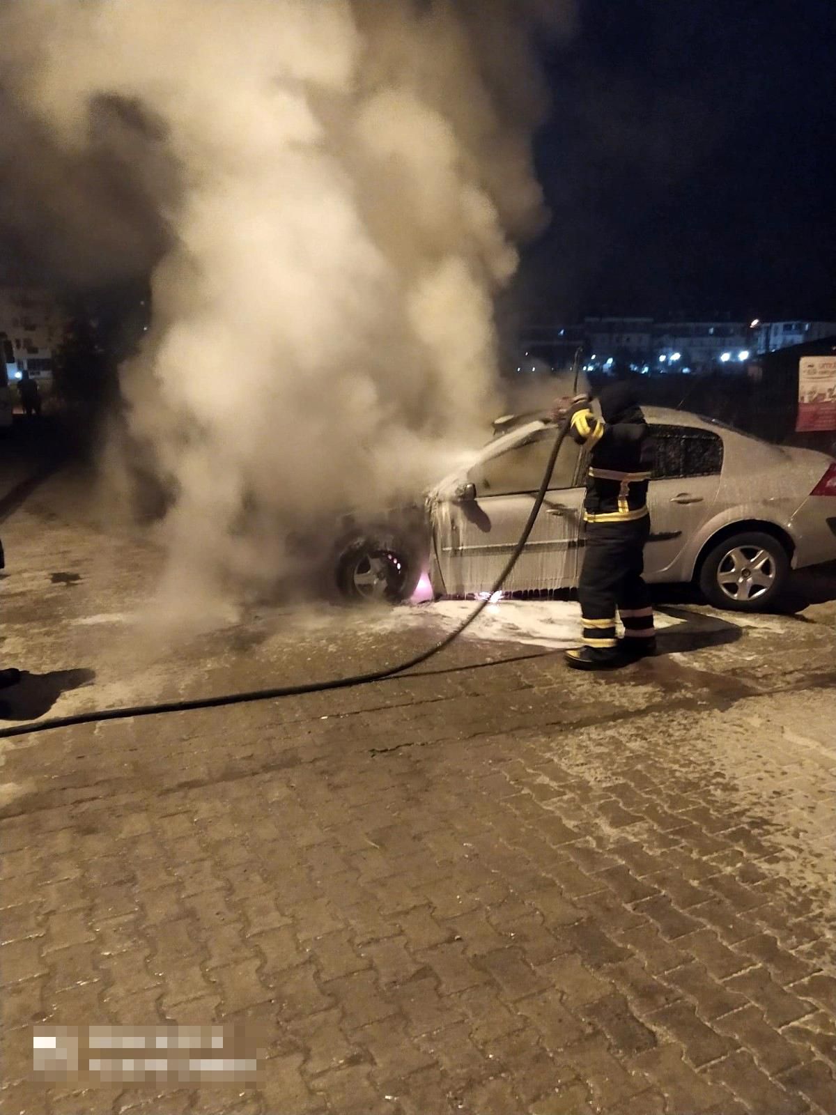 Kırklareli\'nde otomobil yangını