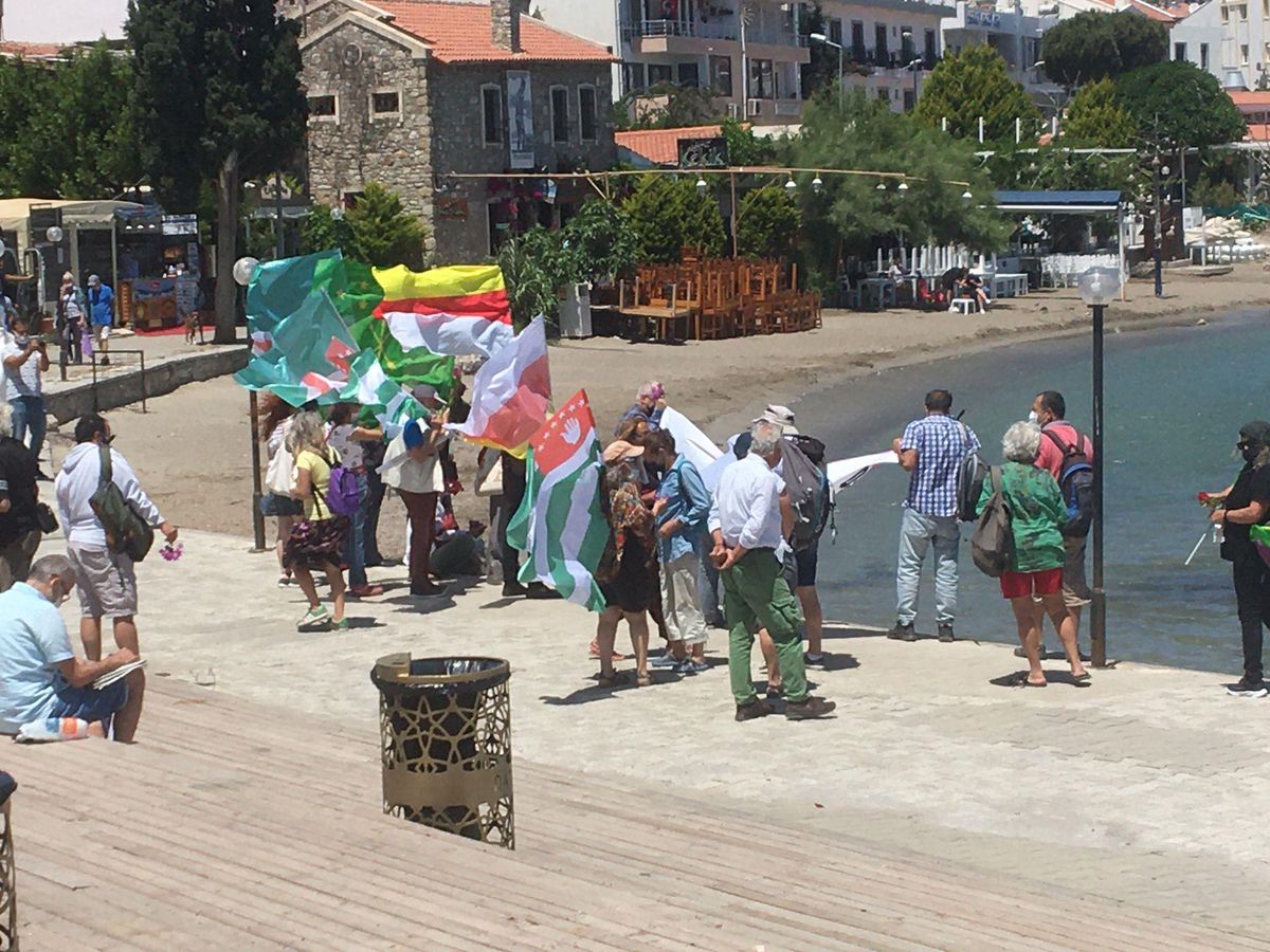 Muğla\'da İsrail\'in Gazze\'ye yönelik saldırıları protesto edildi