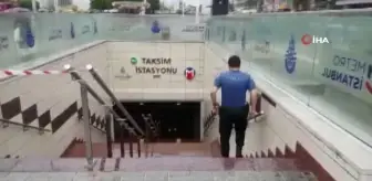 Taksim Metro istasyonunda bir kişi intihar girişiminde bulundu