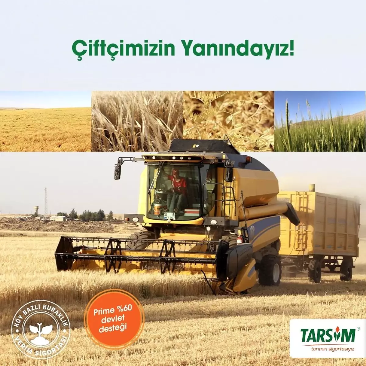 TARSİM: "Çiftçimizin yanındayız"