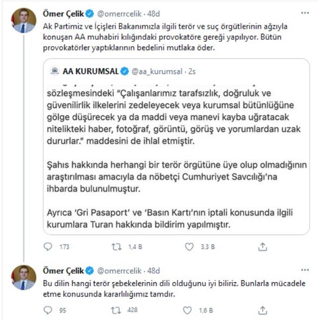 AK Parti Sözcüsü Çelik'ten muhabir Musab Turan'a sert tepki: Gereği yapılıyor