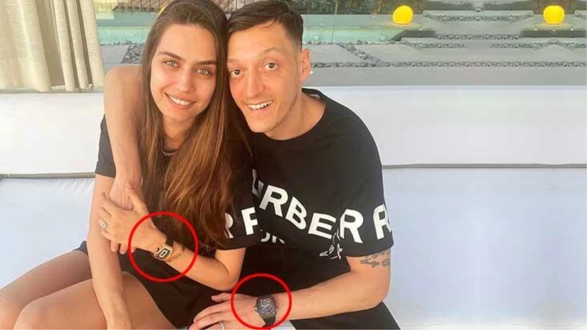 Amine Gülşe ve Mesut Özil\'in kollarındaki saatleri servet değerinde! Tamı tamına 10 milyon lira