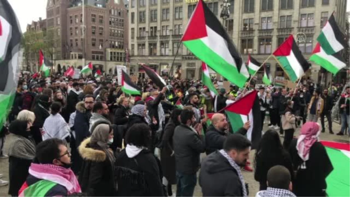 AMSTERDAM - Hollanda\'da Filistin\'e destek gösterileri devam ediyor