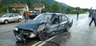 Son dakika! Sağanak yağış kaza getirdi: 2 yaralı