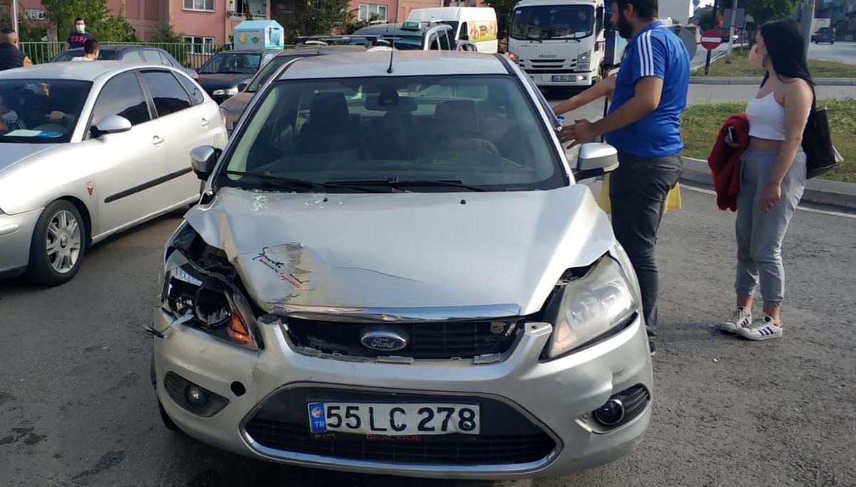 Samsun\'da trafik kazası: 1 yaralı