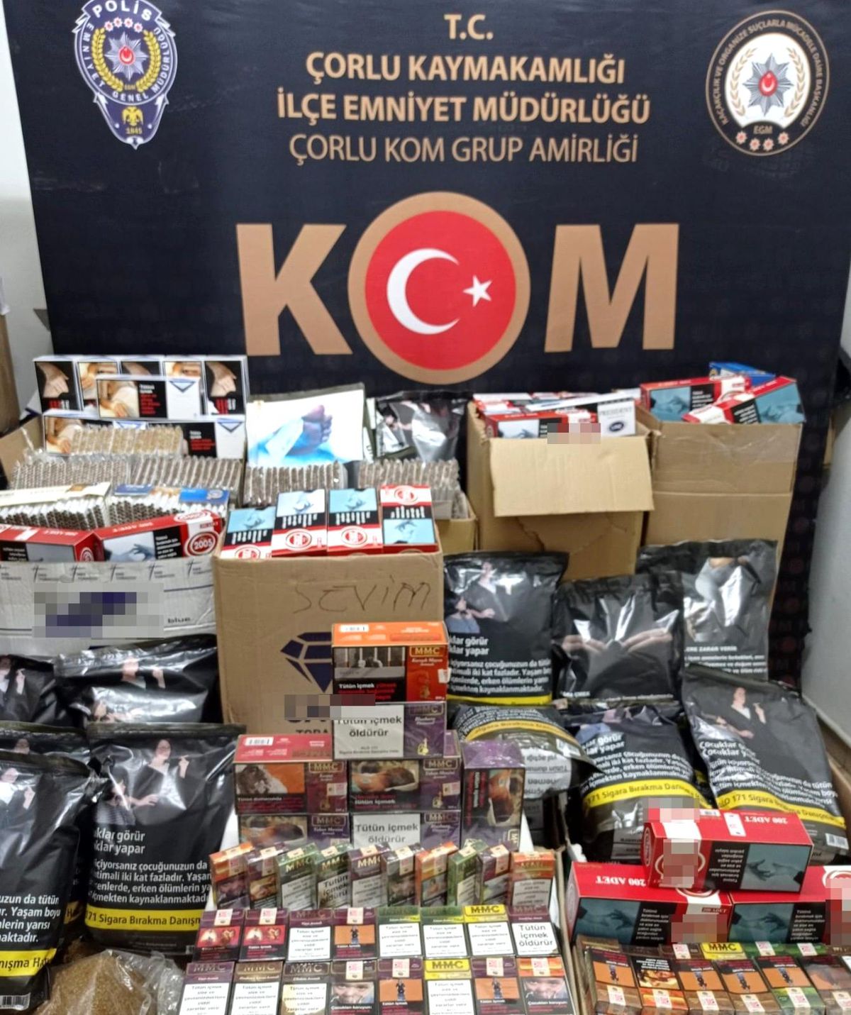 Tekirdağ\'da 9 iş yeri ve 1 araca eş zamanlı operasyon