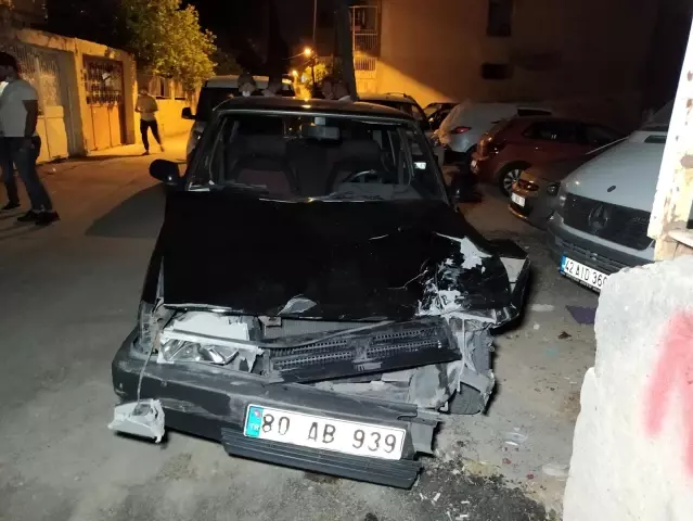 Drift atan otomobil bekçiye çarpıp yaraladıktan sonra kaçtı