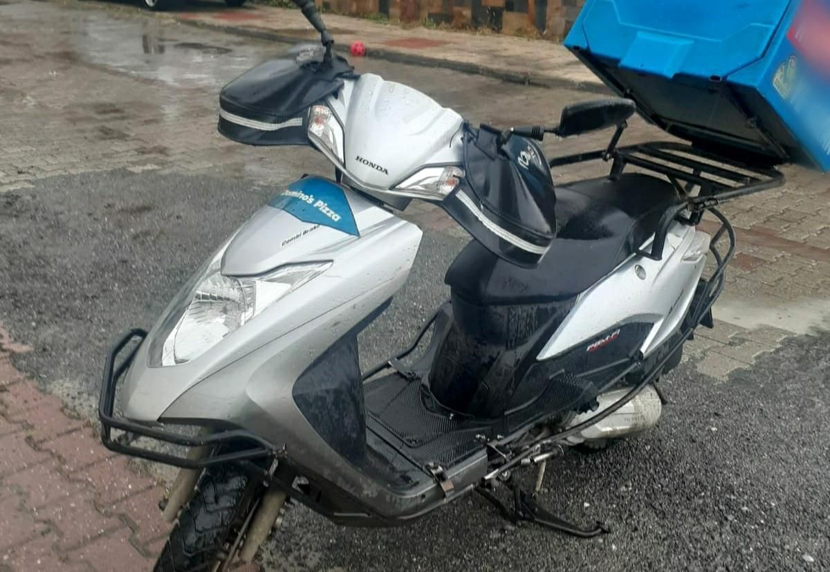 Samsun\'da motosiklet devrildi: 1 yaralı