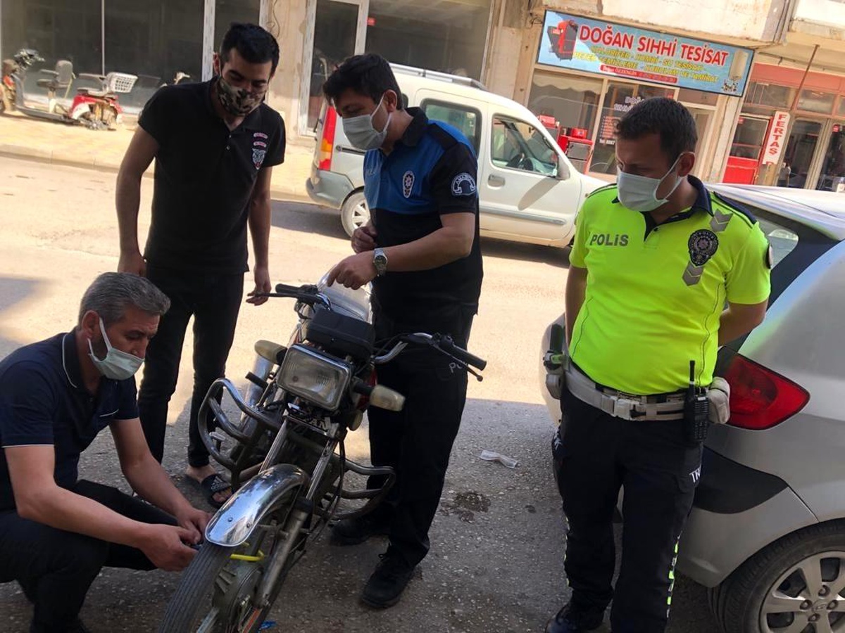 TDP ve trafik ekipleri vatandaşları motosiklet hırsızlarına karşı uyardı