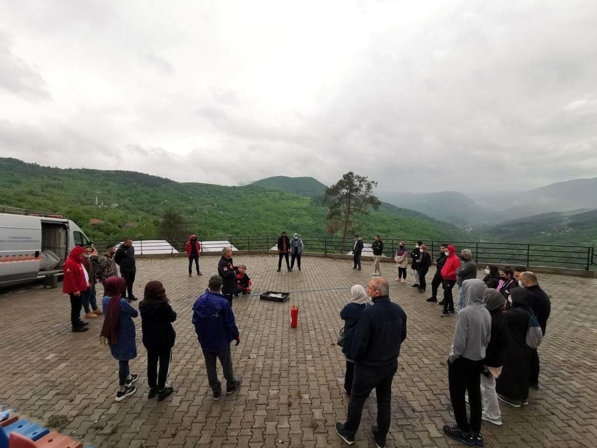 AFAD gönüllülerine sahada farkındalık eğitimi verildi