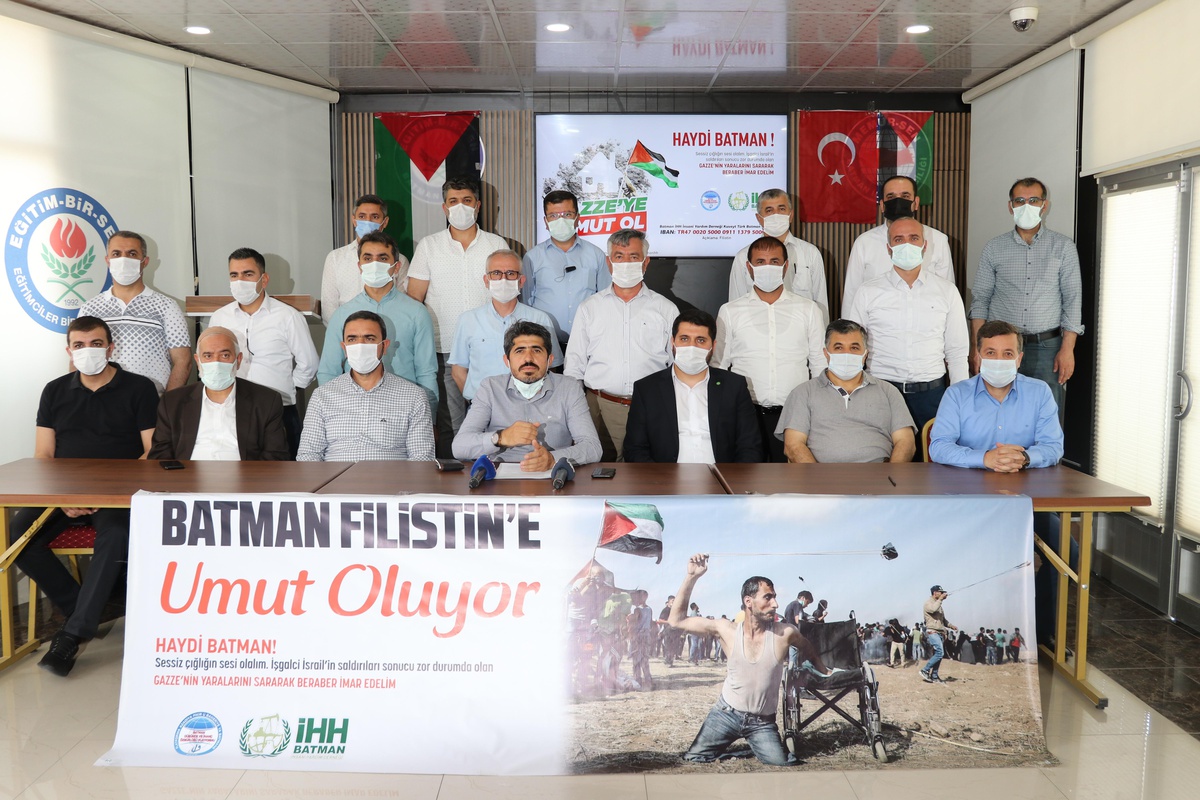 Batman\'da Filistin için yardım kampanyası başlatıldı