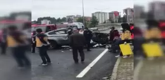 Son dakika haberi | Direksiyon hakimiyetini kaybeden sürücü yol kenarındaki duvara çarptı: 1 ölü, 1 yaralı