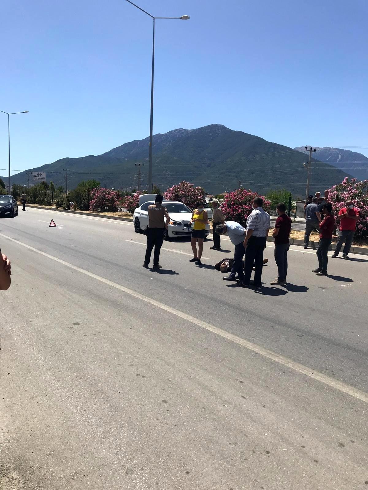 Fethiye\'de otomobilin çarptığı yaya hayatını kaybetti