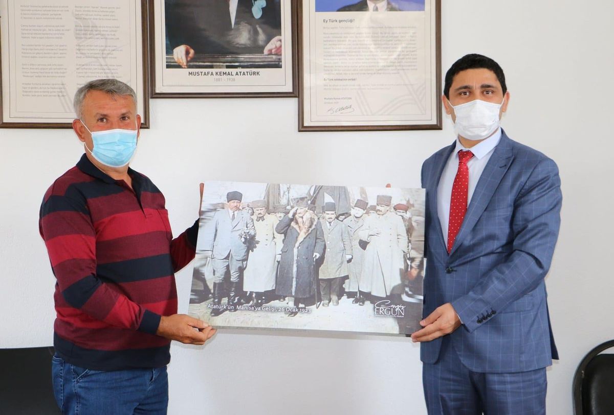 MASKİ\'den Demirci Muhtarlar Derneği Başkanı Çiftçi\'ye ziyaret