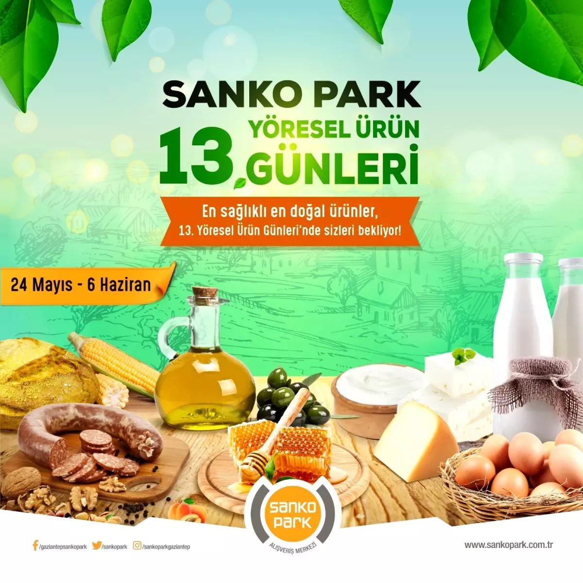 Sanko Park\'ta yöresel ürün günleri başladı