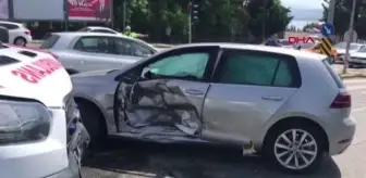 Tekirdağ'da ambulansla otomobil çarpıştı: 1 yaralı