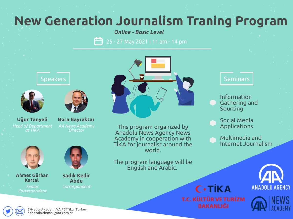 AA ve TİKA iş birliğinde düzenlenen "Yeni Nesil Habercilik Eğitim Programı" başladı